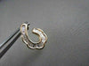 ESTATE WIDE 1.05CT DIAMOND 14KT YELLOW GOLD FLAT HOOP EARRINGS 18mm X 12mm