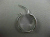 ESTATE .52CT DIAMOND 14KT WHITE GOLD 3D CLASSIC FILIGREE MILGRAIN HOOP EARRINGS