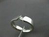 ESTATE WIDE .10CT DIAMOND 14KT WHITE GOLD 3D TENSION SOLITAIRE MEN RING  #14345
