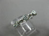 ESTATE .64CT DIAMOND 14KT WHITE GOLD 3D ETOILE ETERNITY WEDDING ANNIVERSARY RING