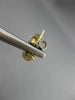 ESTATE .72CT ROUND DIAMOND 14K YELLOW GOLD CLASSIC CHANNEL HUGGIE EARRINGS #6168