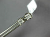 ESTATE .43CT DIAMOND 14KT WHITE GOLD 3D PRINCESS SQUARE STUDS EARRINGS #1785
