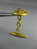 ANTIQUE .30CT AAA RUBY 18KT YELLOW GOLD SWIRL SNAKE CIRCULAR FUN MEN'S CUFFLINKS