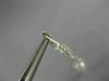 LONG 1.47CT DIAMOND 18KT WHITE GOLD FILIGREE FLOWER LEVER BACK HANGING EARRINGS