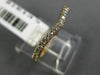 ESTATE .19CT DIAMOND 14KT ROSE GOLD CURVE SEMI ETERNITY WEDDING ANNIVERSARY RING