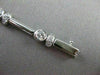 ESTATE 1.53CTW DIAMOND 18KT WHITE GOLD BEZEL LINK TENNIS BRACELET STUNNING #1470