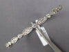 1.40CT DIAMOND 14K WHITE GOLD 3D ROUND & MARQUISE SHAPE FILIGREE BANGLE BRACELET