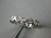 ESTATE 1.21CT DIAMOND 14KT WHITE GOLD ROUND BEZEL WEDDING ANNIVERSARY RING 18545