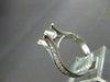 ESTATE .46CT DIAMOND 3D PRONG 18KT WHITE GOLD SEMI MOUNT ENGAGEMENT RING #187