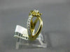 ESTATE .33CT DIAMOND 14KT YELLOW GOLD SOLITAIRE INFINITY FLOWER FRIENDSHIP RING