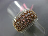 ESTATE EXTRA WIDE 2.19CT DIAMOND 18KT WHITE & ROSE GOLD WEDDING ANNIVERSARY RING
