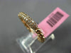 ESTATE .31CT DIAMOND 14KT ROSE GOLD 3D MULTI ROW BEADED WEDDING ANNIVERSARY RING