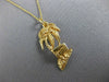 ESTATE 14KT YELLOW GOLD 3D HANDCRAFTED HAWAII PALM TREE FLOATING PENDANT #25055