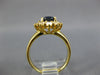 1.97CT DIAMOND & AAA SAPPHIRE 18KT YELLOW GOLD 3D OVAL & ROUND ENGAGEMENT RING