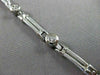 ESTATE WIDE 1.20CT DIAMOND 14KT WHITE GOLD ETOILE SOLID BRACELET STUNNING #19274