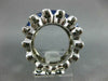 LARGE 1.62CT DIAMOND & AAA SAPPHIRE 18KT WHITE GOLD PRINCESS & ROUND RING #2136