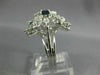 LARGE 1.86CT DIAMOND & AAA SAPPHIRE 14K WHITE GOLD BUTTERFLY FLOWER RING #26653
