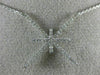 ESTATE .22CT ROUND DIAMOND 18KT WHITE GOLD SNOWFLAKE STAR CLUSTER NECKLACE