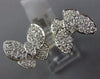 ESTATE LARGE 1.06CT DIAMOND 14KT YELLOW GOLD CLASSIC DOUBLE BUTTERFLY LOVE RING