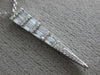 ESTATE .38CT DIAMOND 14KT WHITE GOLD CLASSIC TRIANGULAR ANCHOR FLOATING PENDANT