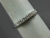 ESTATE .25CT DIAMOND 14KT WHITE GOLD CLASSIC SEVEN STONE ANNIVERSARY RING 19779