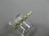ESTATE .46CT DIAMOND 14KT YELLOW GOLD 3D BEZEL ETERNITY WEDDING ANNIVERSARY RING