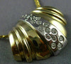 ESTATE LARGE .60CT DIAMOND 14KT WHITE & YELLOW GOLD CLASSIC SLIDE PENDANT #2708