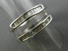 WIDE .50CT ROUND & BAGUETTE DIAMOND 14K WHITE GOLD STACKABLE 3 BAND INSERT RING