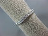 ESTATE .85CT DIAMOND 14KT WHITE GOLD FILIGREE ETERNITY ANNIVERSARY RING #16121