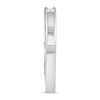 .35CT DIAMOND 14KT WHITE GOLD CLASSIC SHARED PRONG HUGGIE HOOP HANGING EARRINGS