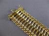 ANTIQUE LARGE & LONG 14KT YELLOW GOLD 3D HAND CRAFTED FILIGREE BRACELET #28305