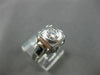 ANTIQUE WIDE .85CT AAA SAPPHIRE & DIAMOND 18KT WHITE GOLD FILIGREE RING #20678