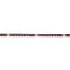 3.57CT DIAMOND & AAA RUBY 14K 2 TONE GOLD ROUND CLASSIC ETERNITY TENNIS BRACELET
