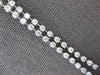 4.32CT DIAMOND 14KT WHITE GOLD BY THE YARD SEMI ETERNITY 2 ROW LARIAT NECKLACE