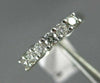 ESTATE .40CT DIAMOND 14KT WHITE GOLD 3D CLASSIC 6 STONE ANNIVERSARY RING #19189