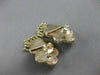 ANTIQUE DIAMOND FILIGREE HANGING TASSEL 14KT YELLOW GOLD EARRINGS 37MM #21291