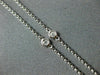 ESTATE .26CT WHITE & PINK DIAMOND 18KT WHITE & ROSE GOLD EVIL EYE LUCKY NECKLACE