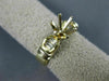 ESTATE .35CT DIAMOND 14KT 2 TONE GOLD BAGUETTE SEMI MOUNT ENGAGEMENT RING #22412