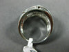 ESTATE LARGE .75CT DIAMOND 14K WHITE GOLD CLASSIC MULTI ROW WAVE ETOILE FUN RING