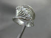 ESTATE LARGE .66CT DIAMOND 18K WHITE GOLD MULTI ROW SHARED PRONG ETOILE FUN RING