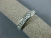 LARGE 2.0CT DIAMOND 14KT WHITE GOLD ROUND 3D CHANNEL ETERNITY ANNIVERSARY RING