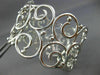 EXTRA LARGE 6.43CT DIAMOND 18KT WHITE GOLD 3D OPEN FILIGREE SEMI ETERNITY BANGLE
