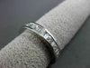 ESTATE 1.85CT BAGUETTE & ROUND DIAMOND 14KT WHITE GOLD CHANNEL ETERNITY RING 4mm