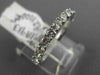ESTATE .85CT DIAMOND 18K WHITE GOLD SEMI ETERNITY ROUND WEDDING ANNIVERSARY RING