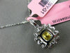 ESTATE GIA 1.36CT WHITE & FANCY YELLOW DIAMOND 18KT WHITE GOLD 3D FLOWER PENDANT