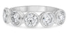 1.75CT DIAMOND 14KT WHITE GOLD 3D ROUND 5 STONE SEMI ETERNITY ANNIVERSARY RING