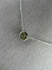 ESTATE .15CT ROUND CUT DIAMOND 14K WHITE GOLD 3D CLASSIC SOLITAIRE PENDANT #4332