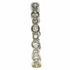ESTATE LARGE .43CT DIAMOND 18KT WHITE GOLD 3D MULTI BAND ETERNITY STACKABLE RING