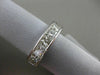 ESTATE 1.90CT DIAMOND 14KT WHITE GOLD 5 STONE PRINCESS CUT CHANNEL WEDDING RING