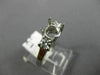 ESTATE .50CT DIAMOND 14KT WHITE GOLD 3 STONE SEMI MOUNT ENGAGEMENT RING #342